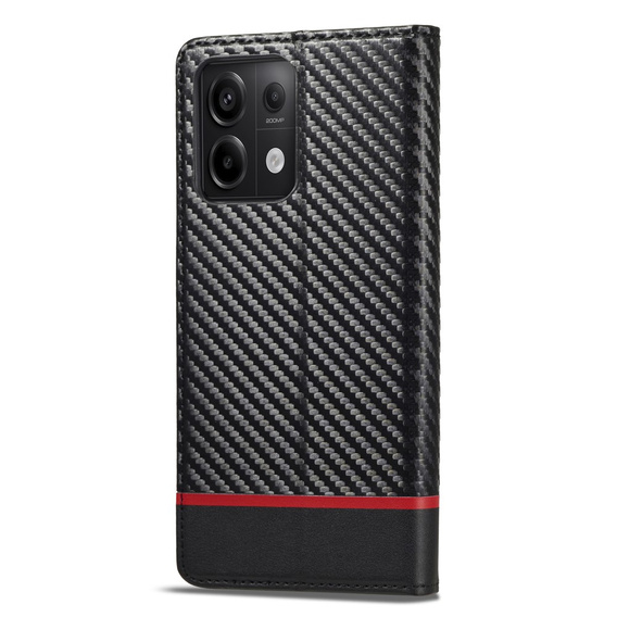 Flipové pouzdro pro Xiaomi Redmi Note 13 5G, Carbon LC.IMEEKE, černé