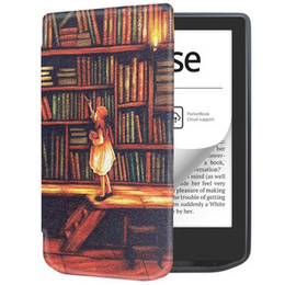 Pouzdro pro PocketBook Verse / Verse Pro, Smartcase, Library girl