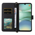 Flipové pouzdro pro Xiaomi Redmi A5, Crossbody Leather Wallet, černé
