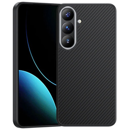 Pouzdro BENKS Kevlar pro Samsung Galaxy S25, pro MagSafe, Carbon Fiber, černé