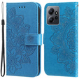 Klopové pouzdro pro Xiaomi Redmi Note 12 4G, Mandala Flower, modré