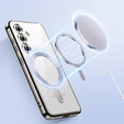 Pouzdro pro Samsung Galaxy A05s, Electro MagSafe, stříbrné + sklo na displej