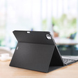 Pouzdro + klávesnice Apple iPad Pro 13" 7 gen. 2024, Dux Ducis TouchPad Leather Pen Slot, černé