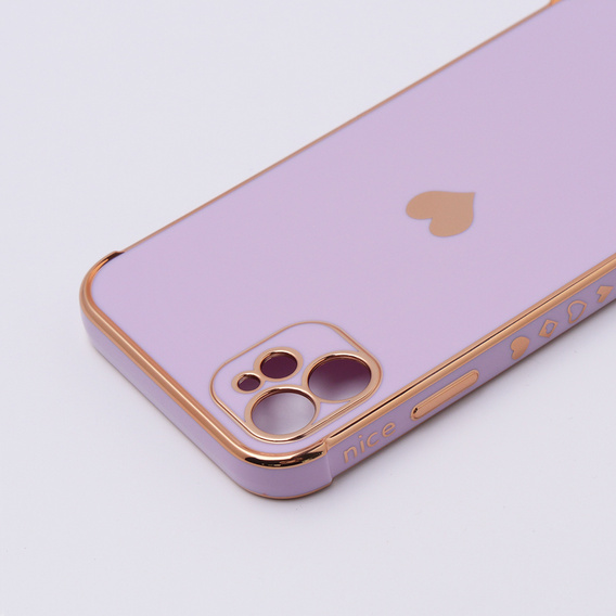 Pouzdro pro Apple iPhone 11, Electro heart, fialové