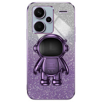 Pouzdro pro Xiaomi Redmi Note 13 Pro+, Glitter Astronaut, fialové