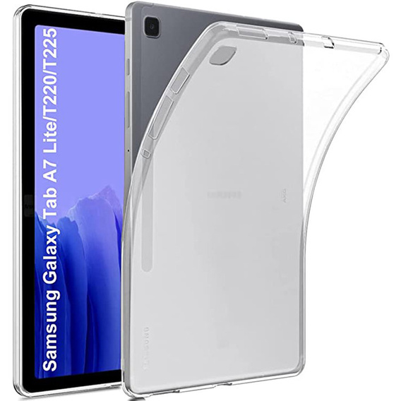 Pouzdro pro Samsung Galaxy Tab A7 Lite 8.7 T220 / T225, silikonové, průhledné