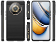 Pouzdro pro Realme 11 Pro / 11 Pro +, Carbon, černé