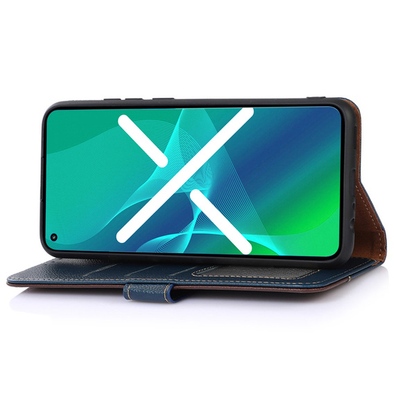 Flipové pouzdro pro Samsung Galaxy S22+ Plus 5G, KHAZNEH RFID, modré