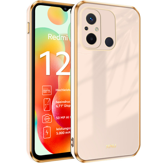 Pouzdro pro Xiaomi Redmi 12C, Glamour CamShield, růžové rose gold