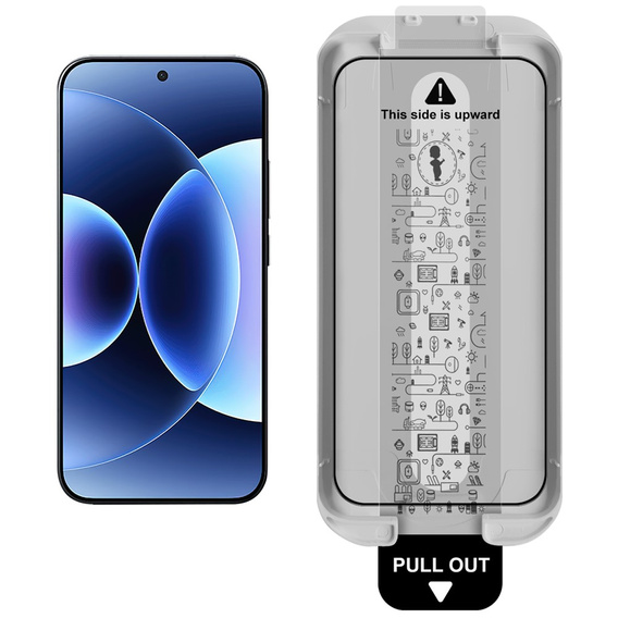 Tvrzené sklo IMAK s polohovacím rámečkem pro Xiaomi 17 Pro Max, černé