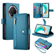 Klopové pouzdro pro Honor Magic 7 Lite, Wallet Zipper Pocket, modré