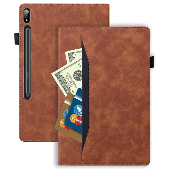 Pouzdro pro Samsung Galaxy Tab S10 FE+ Plus, Classic, s prostorem pro stylus, černé