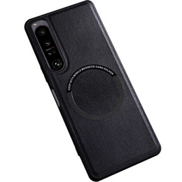 Pouzdro pro Sony Xperia 1 V, Leather Hybrid MagSafe, černé