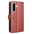 Klopové pouzdro pro Samsung Galaxy A36, Crazy Horse Wallet, hnědé