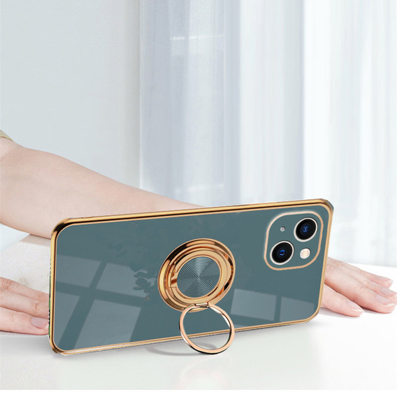Pouzdro pro iPhone 14 Plus, Electro Ring, šedé