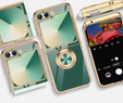 Pouzdro pro Samsung Galaxy Z Flip7 FE / Z Flip6, Electro Ring, zelené
