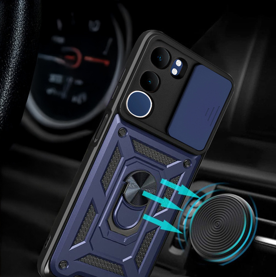 Pouzdro pro Vivo Y19s, CamShield Slide, modré