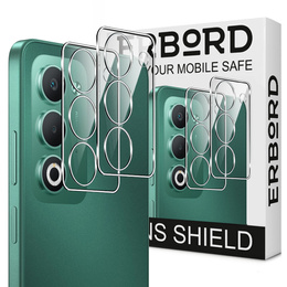 2x ERBORD Tvrzené sklo na fotoaparát pro Realme 12 Pro / 12 Pro+, průhledné