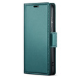 Pouzdro pro Xiaomi Redmi Note 13 5G, ERBORD Glossy Litchi, flipová peněženka, zelené