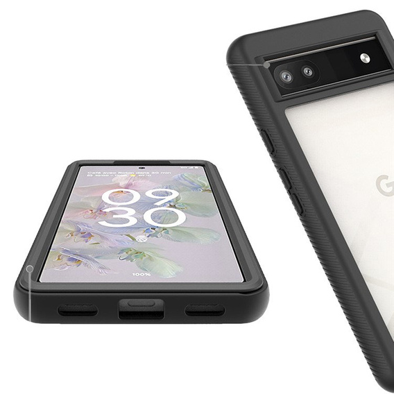Pouzdro pro Google Pixel 6a, Shockproof, s fólií, černé