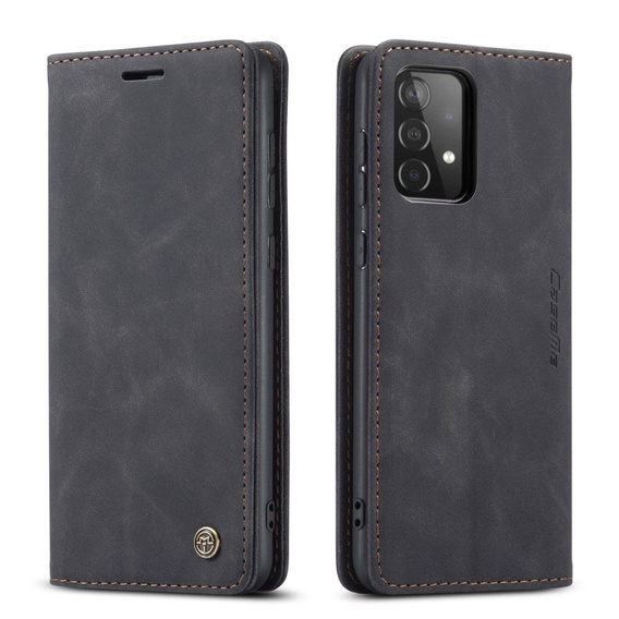 Pouzdro CASEME pro Samsung Galaxy A52 / A52s, Leather Wallet Case, černé