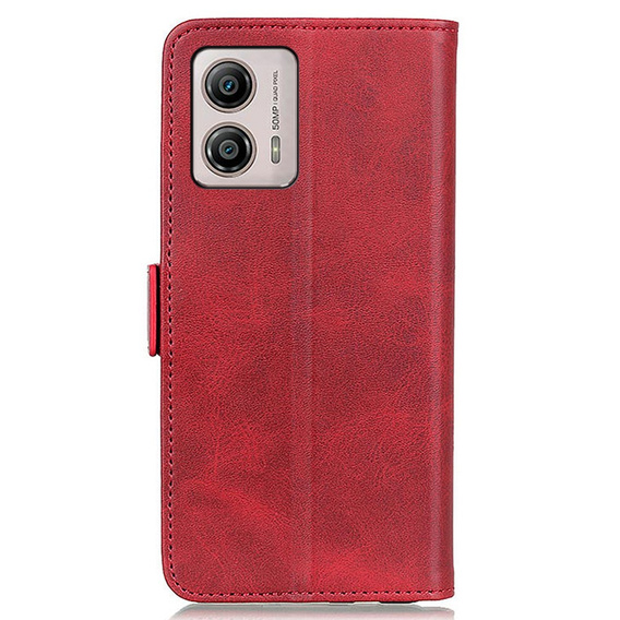 Klopové pouzdro pro Motorola Moto G53 5G / G13 / G23, Wallet, červené