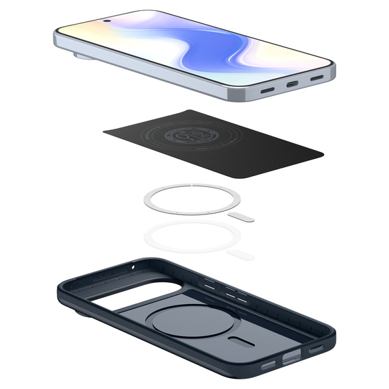 Pouzdro Spigen Thin Fit MagSafe pro Google Pixel 10 Pro XL, Metal Slate
