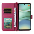 Flipové pouzdro pro Xiaomi Redmi A5, Crossbody Leather Wallet, kaštanové