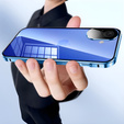 Pouzdro pro iPhone 16, Magnetic Dual Glass, modré