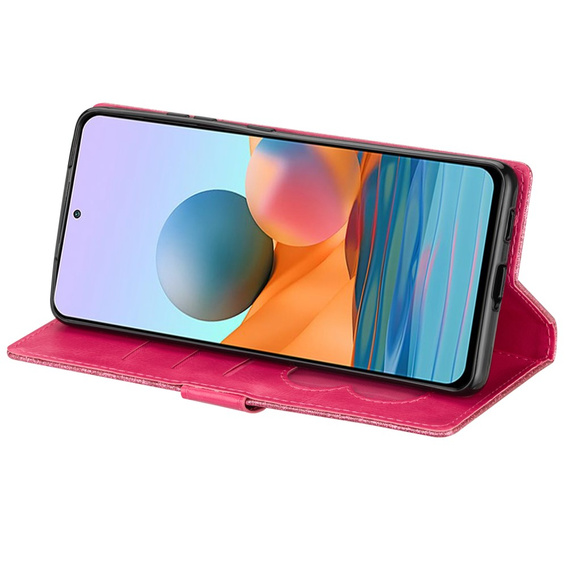 Klopové pouzdro pro Samsung Galaxy A36 5G, Wallet Zipper Pocket Glittery, růžové
