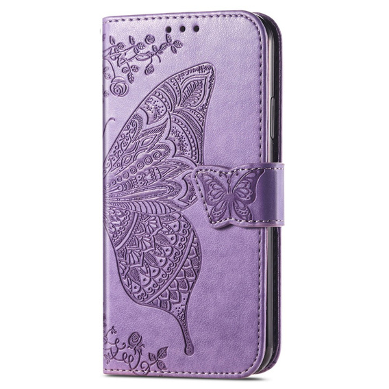 Klopové pouzdro pro Samsung Galaxy A56, Butterfly, fialové