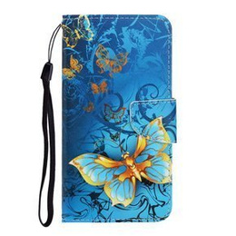 Klopové pouzdro pro Xiaomi Redmi 9A, Wallet, Butterfly modré