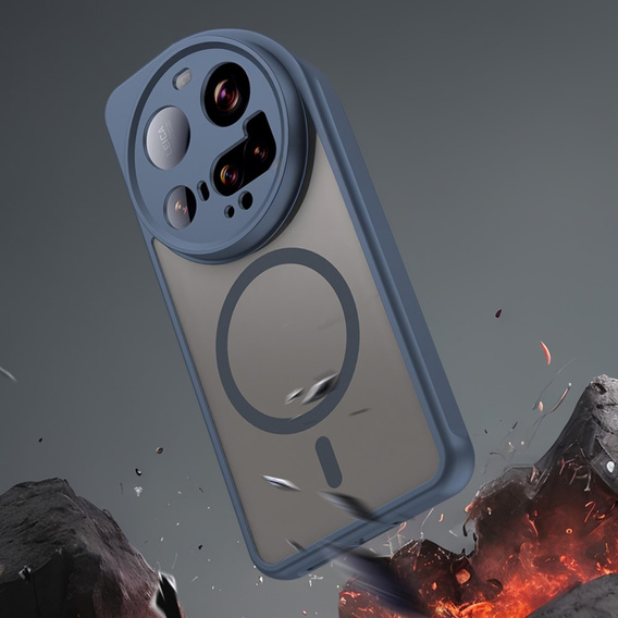 Pouzdro pro Xiaomi 15 Ultra, pro MagSafe, ERBORD Matt Case, modré