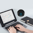 Pouzdro + klávesnice iPad 7/8/9 10.2 2019 / 2020 / 2021, NILLKIN Bumper Pen Slot, černé