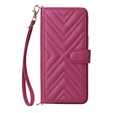 Flipové pouzdro pro Xiaomi Poco F7 Pro / F7 Ultra, Crossbody Leather Wallet, kaštanové