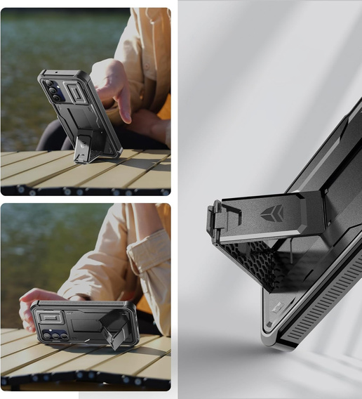 Pancéřové pouzdro pro Samsung Galaxy A15, Dexnor Full Body (Two Frames), černé