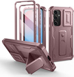 Pancéřové pouzdro pro Samsung Galaxy S24 FE, Dexnor Full Body (Two Frames), růžové rose gold
