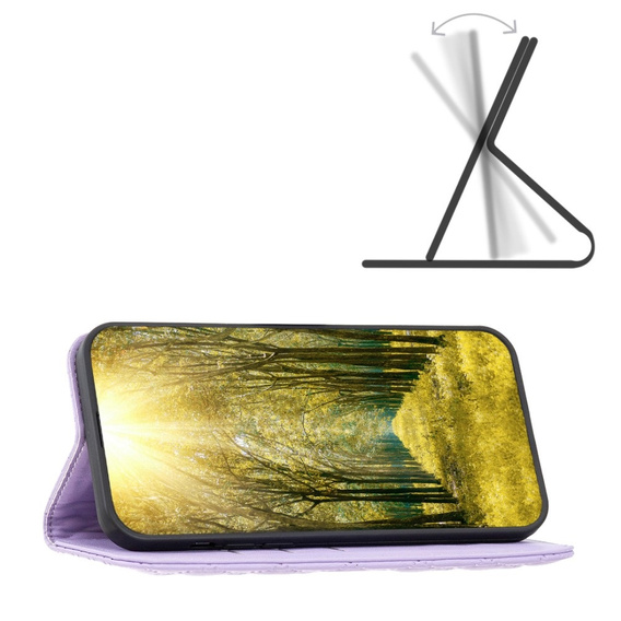 Klopové pouzdro pro Xiaomi Redmi Note 13 Pro+, Wallet, BINFEN COLOR, fialové