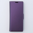 Pouzdro pro Samsung Galaxy Z Fold 5 5G, ERBORD Glossy Litchi, flipová peněženka, fialové
