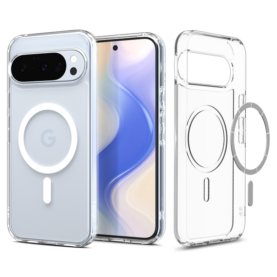 Spigen Ultra Hybrid MagSafe pouzdro pro Google Pixel 10 Pro XL, čiré/bílé