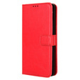 Klopové pouzdro pro Infinix Note 40 Pro Plus, Crazy Horse Wallet, červené