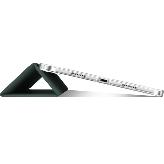 Pouzdro pro iPad Pro 11 2022 / 2021 / 2020, Smartcase Hybrid, se slotem na stylus, tmavě zelené
