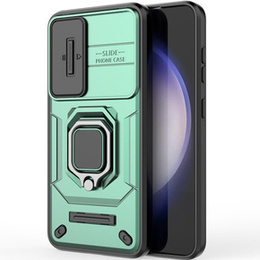 Pouzdro pro Samsung Galaxy S24, KickStand Camera Lens, zelené