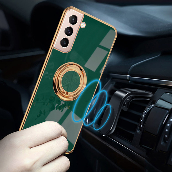 Pouzdro pro Samsung Galaxy S22+ Plus, Electro Ring, zelené