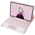 Pouzdro + klávesnice Samsung Galaxy Tab S6 Lite 2020 P610/P615 / S6 Lite 2022 10.4, Touchpad Pen Slot, růžové rose gold