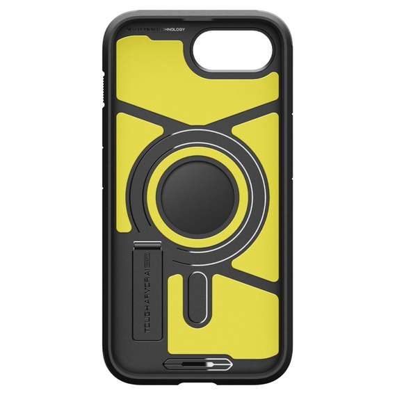 Pouzdro Spigen pro iPhone 16E, Tough Armor Mag MagSafe, černé + 9H tvrzené sklo