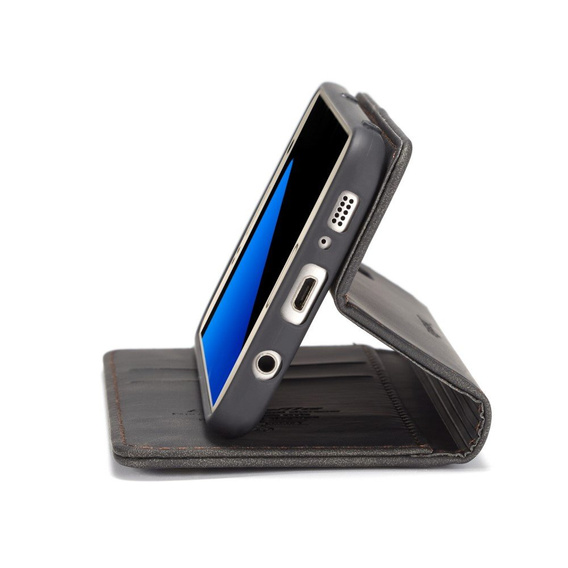 Pouzdro CASEME pro Samsung Galaxy S7, Leather Wallet Case, černé