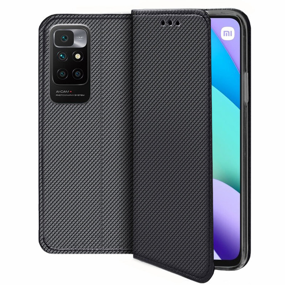 Klopové pouzdro pro Xiaomi Redmi 10, Wallet Smart Magnet, modré