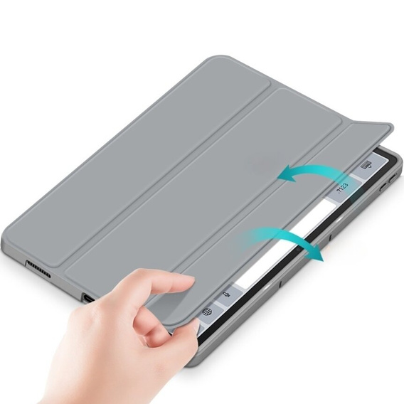 Pouzdro pro Lenovo Tab P12, Smartcase s prostorem pro stylus, šedé