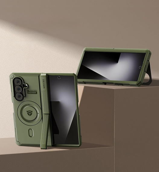 Dexnor Magnetické pancéřové pouzdro s dvojitou základnou pro Samsung Galaxy Z Fold7